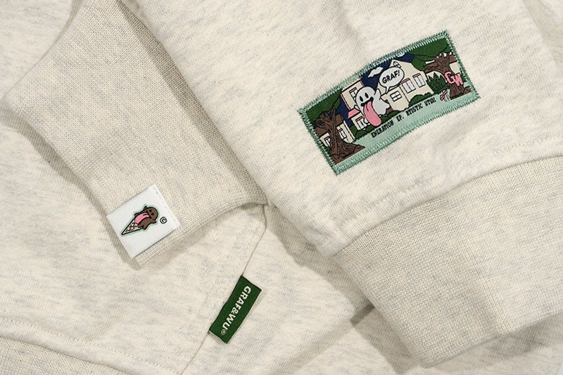 GRAF&WU Mushroom Hoodie Embroidered Character - FIHEROE.