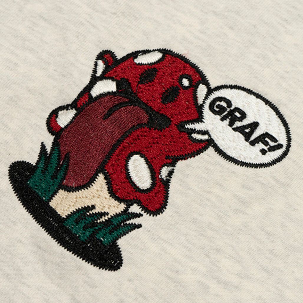 GRAF&WU Mushroom Hoodie Embroidered Character - FIHEROE.