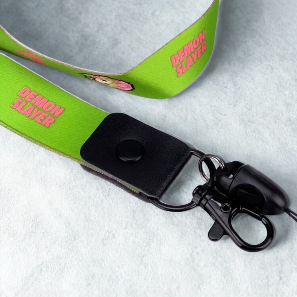 Demon Slayer Chibi Pixel Art Anime Lanyard - FIHEROE.