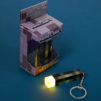 Mojang Minecraft Glowing Torch Mini Keychain - FIHEROE.