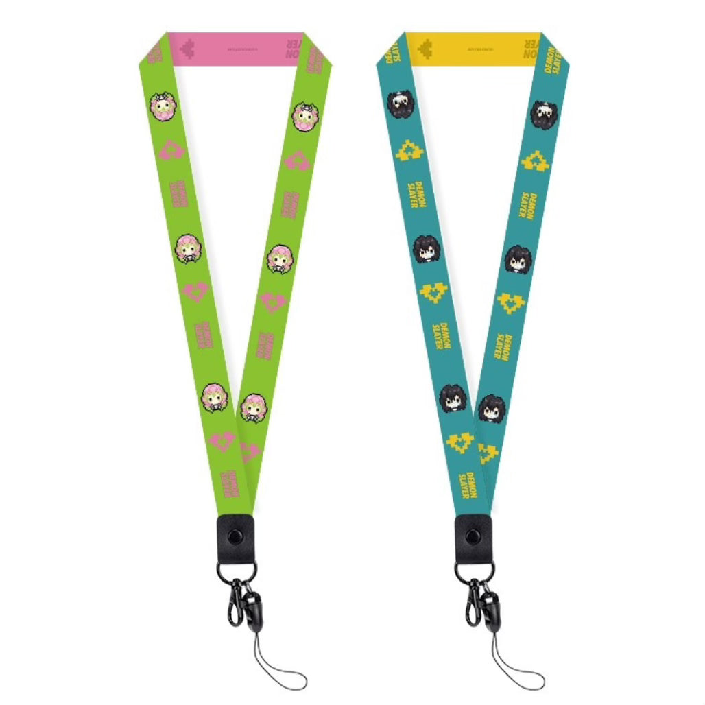 Demon Slayer Chibi Pixel Art Anime Lanyard - FIHEROE.