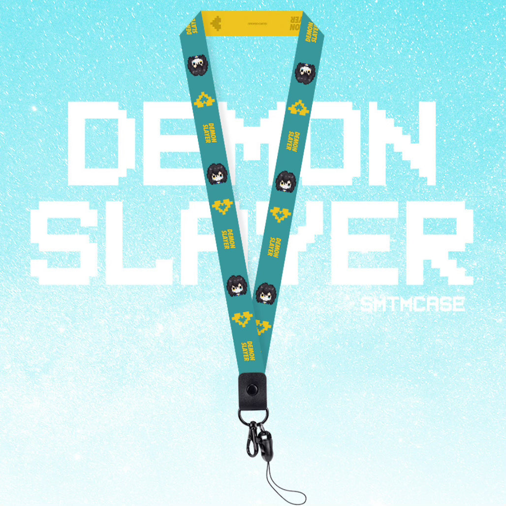 Demon Slayer Chibi Pixel Art Anime Lanyard - FIHEROE.