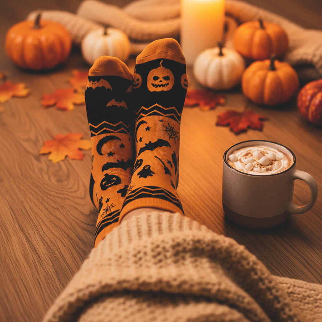 Halloween Socks Cozy Lifestyle