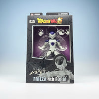 Dragon Ball Super Frieza 4th Form action figure packaging on a light blue background