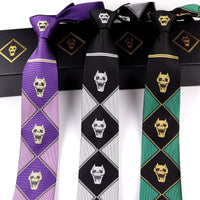 JJBA 4 Yoshikage Killer Queen Skull Neck Tie - FIHEROE.