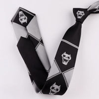 JJBA 4 Yoshikage Killer Queen Skull Neck Tie - FIHEROE.