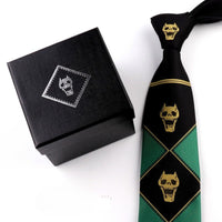 JJBA 4 Yoshikage Killer Queen Skull Neck Tie - FIHEROE.