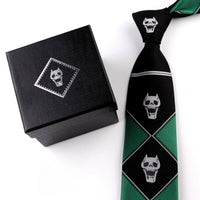 JJBA 4 Yoshikage Killer Queen Skull Neck Tie - FIHEROE.