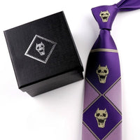 JJBA 4 Yoshikage Killer Queen Skull Neck Tie - FIHEROE.