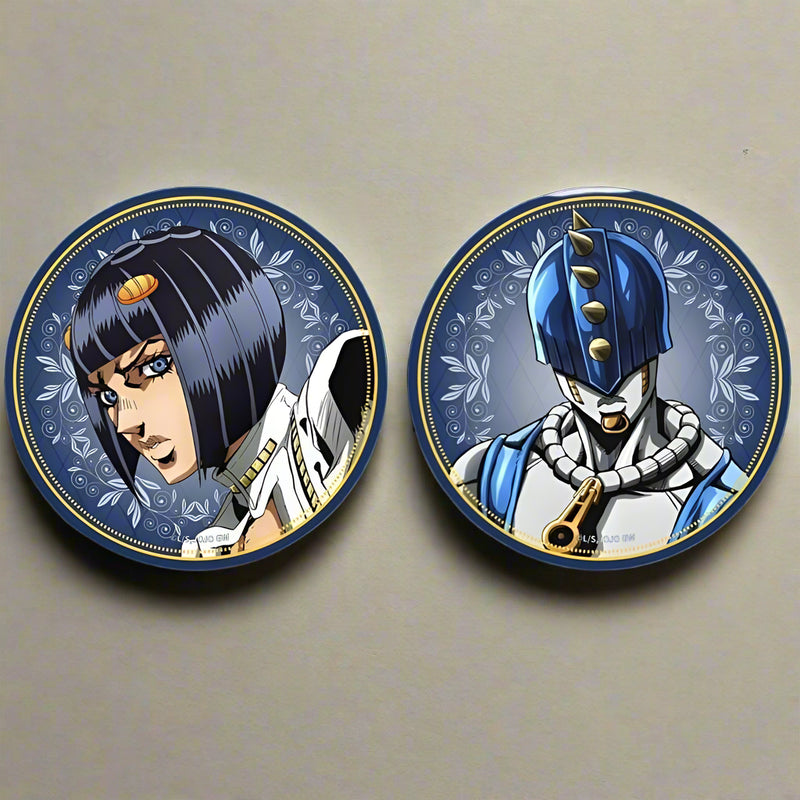 JJBA Golden Wind Characters Holo Anime Badges - FIHEROE.