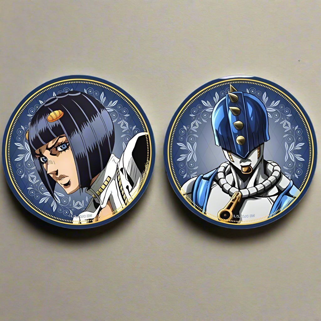 JJBA Golden Wind Characters Holo Anime Badges - FIHEROE.