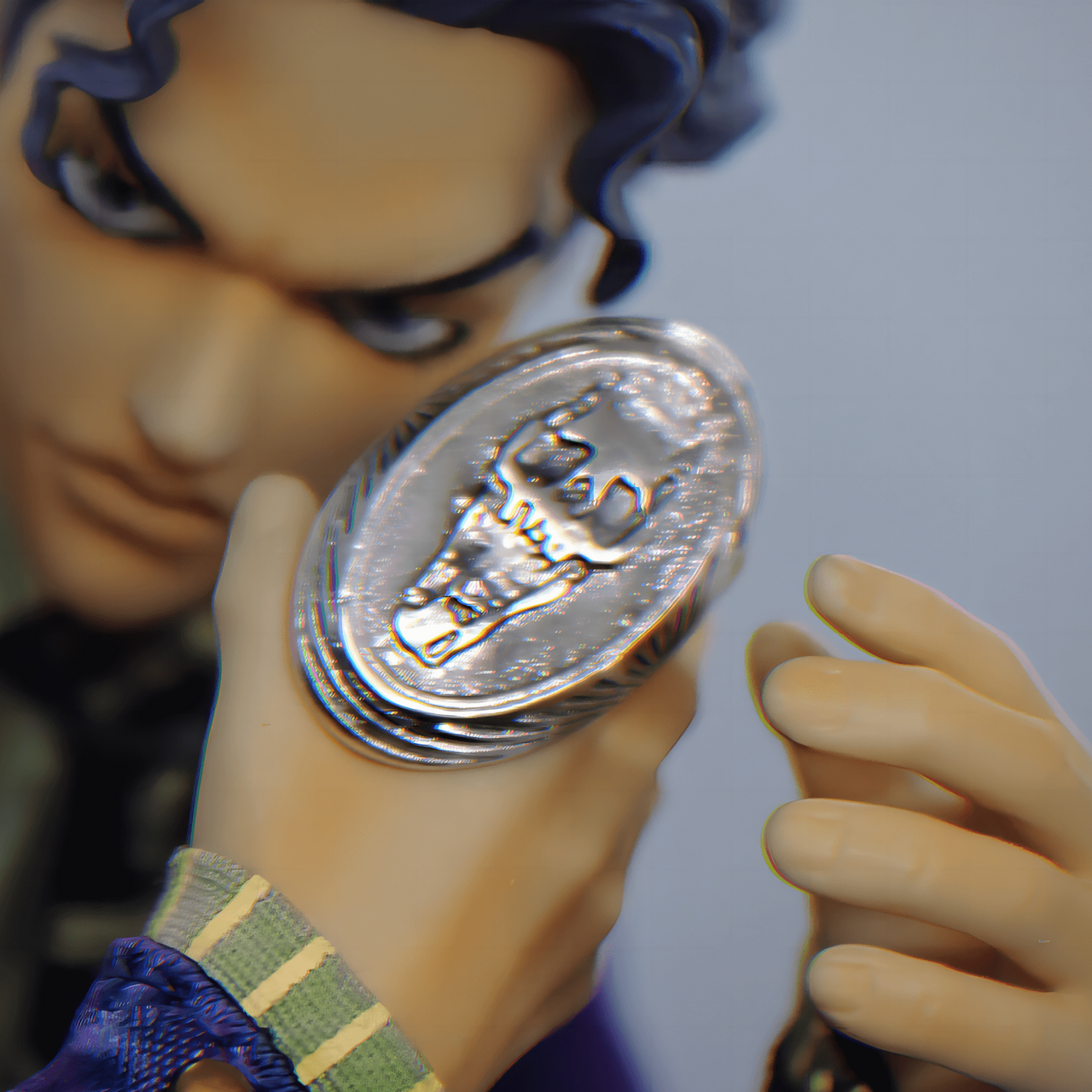 JJBA Yoshikage Killer Queen Silver Anime Ring - FIHEROE.