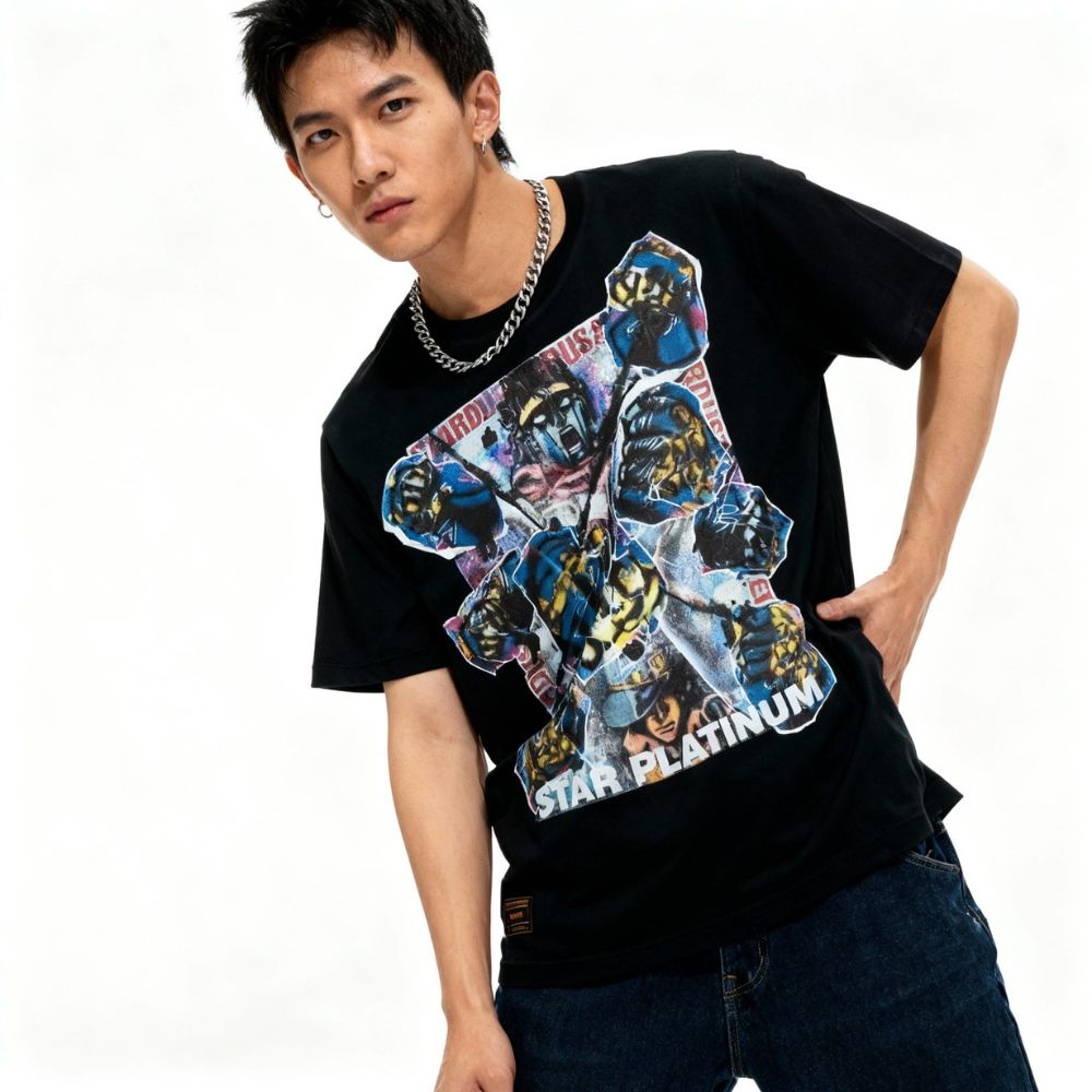 Jojo's Bizarre Adventure Star Platinum Anime Tee - FIHEROE.