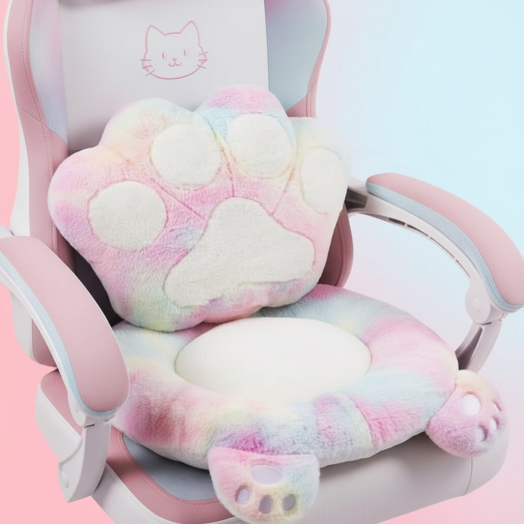 Cute Cat Ears Ergonomic Anime Gaming Chair - FIHEROE.