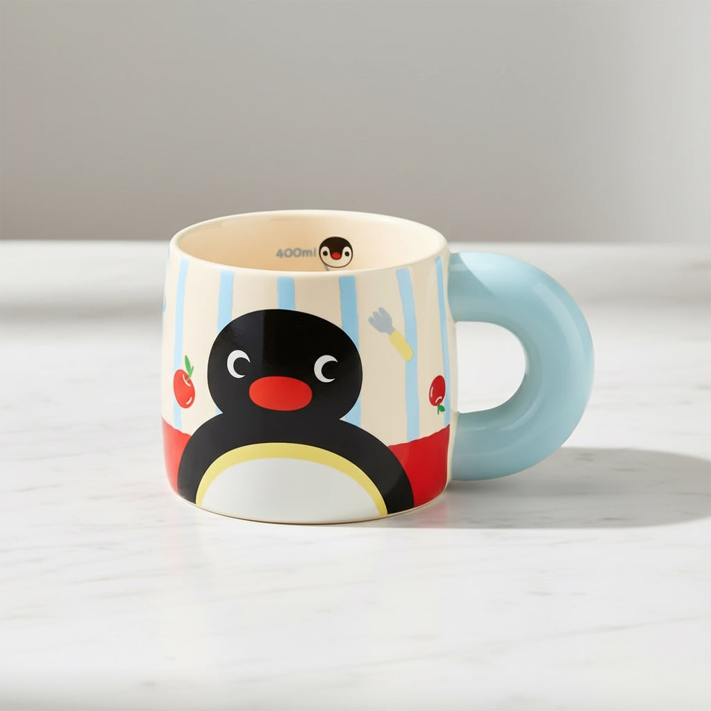 Pingu Large Ceramic Mug – Anime Penguin Collector Mug