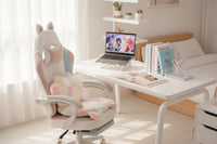 Cute Cat Ears Ergonomic Anime Gaming Chair - FIHEROE.