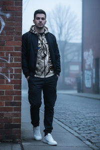 The King White Tiger Graphic Print Animal Hoodies - FIHEROE.