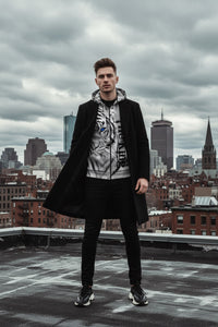 The King White Tiger Graphic Print Animal Hoodies - FIHEROE.