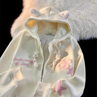 Kawaii Bear Ear Hoodie Suclucin Star Jacket - FIHEROE.