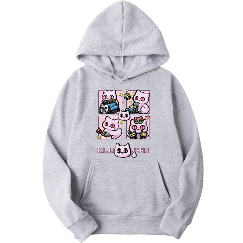 Kawaii Cat Killer Queen JJBA Anime Hoodie - FIHEROE.