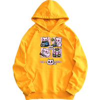 Kawaii Cat Killer Queen JJBA Anime Hoodie - FIHEROE.