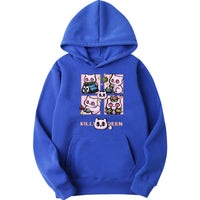 Kawaii Cat Killer Queen JJBA Anime Hoodie - FIHEROE.