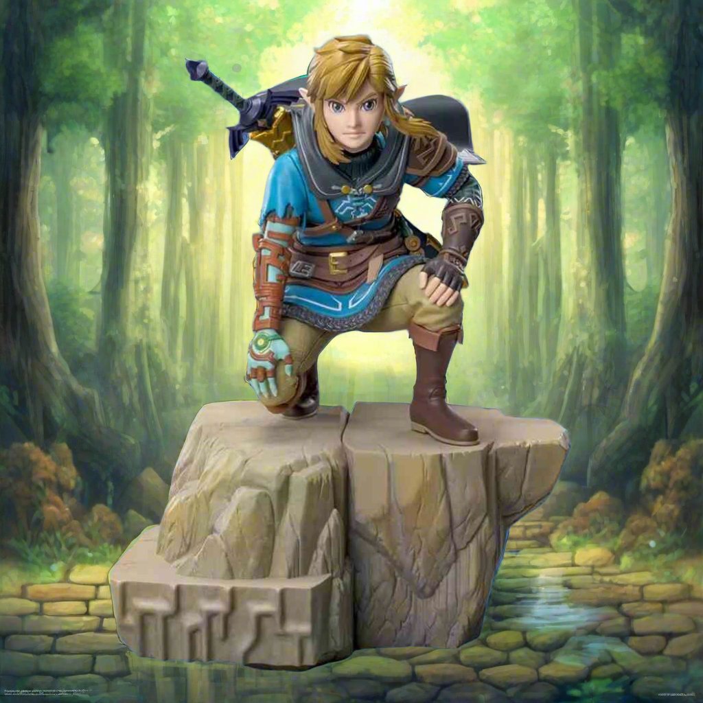 Kneeling Link Legend of Zelda TOTK Collectible - FIHEROE.