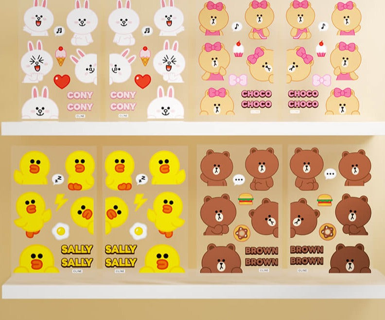 Line Friends Cute Anime Animal Car Stickers - FIHEROE.