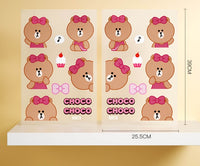 Line Friends Cute Anime Animal Car Stickers - FIHEROE.