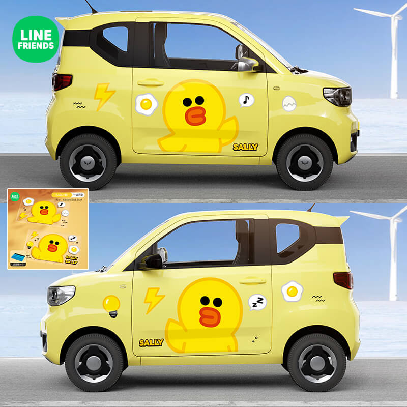 Line Friends Cute Anime Animal Car Stickers - FIHEROE.