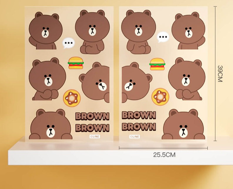 Line Friends Cute Anime Animal Car Stickers - FIHEROE.