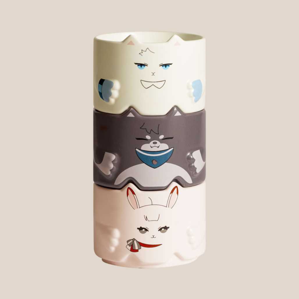 Link Click Cute Stackable Anime Animal Cups - FIHEROE.