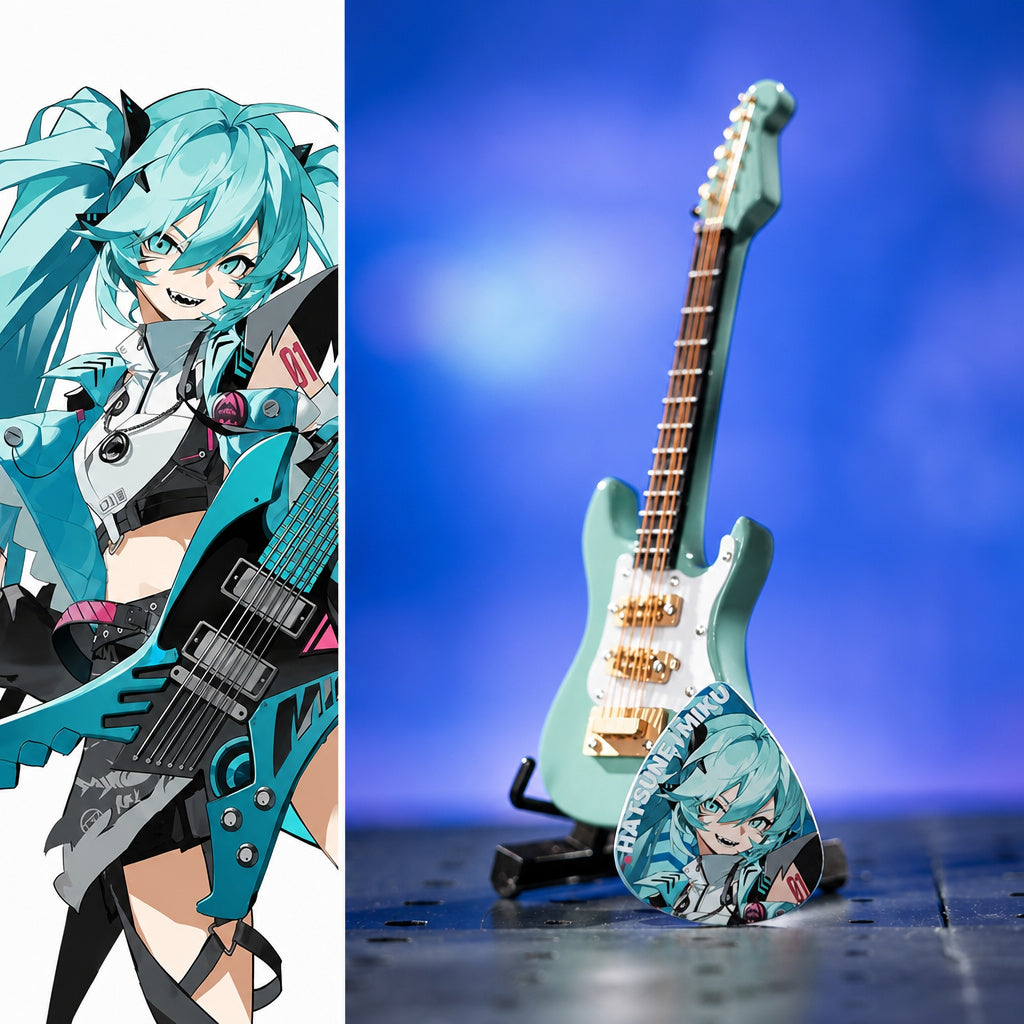Hatsune Miku Guitar Picks | RAVE Series Anime Set of 3
