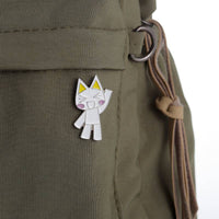 Minimalist Cat Enamel Pin Cute Geo Design - FIHEROE.