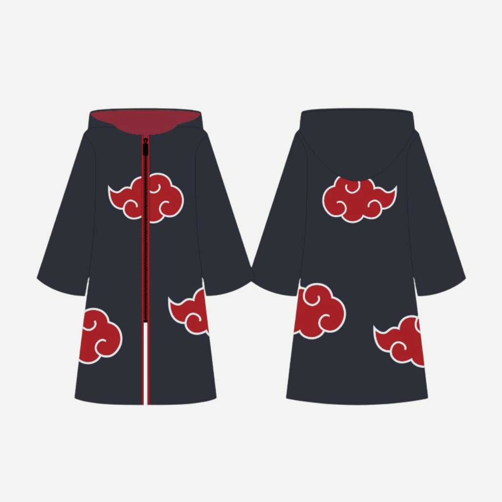 Naruto Shippuden Akatsuki Cloud Members Cloak - FIHEROE.