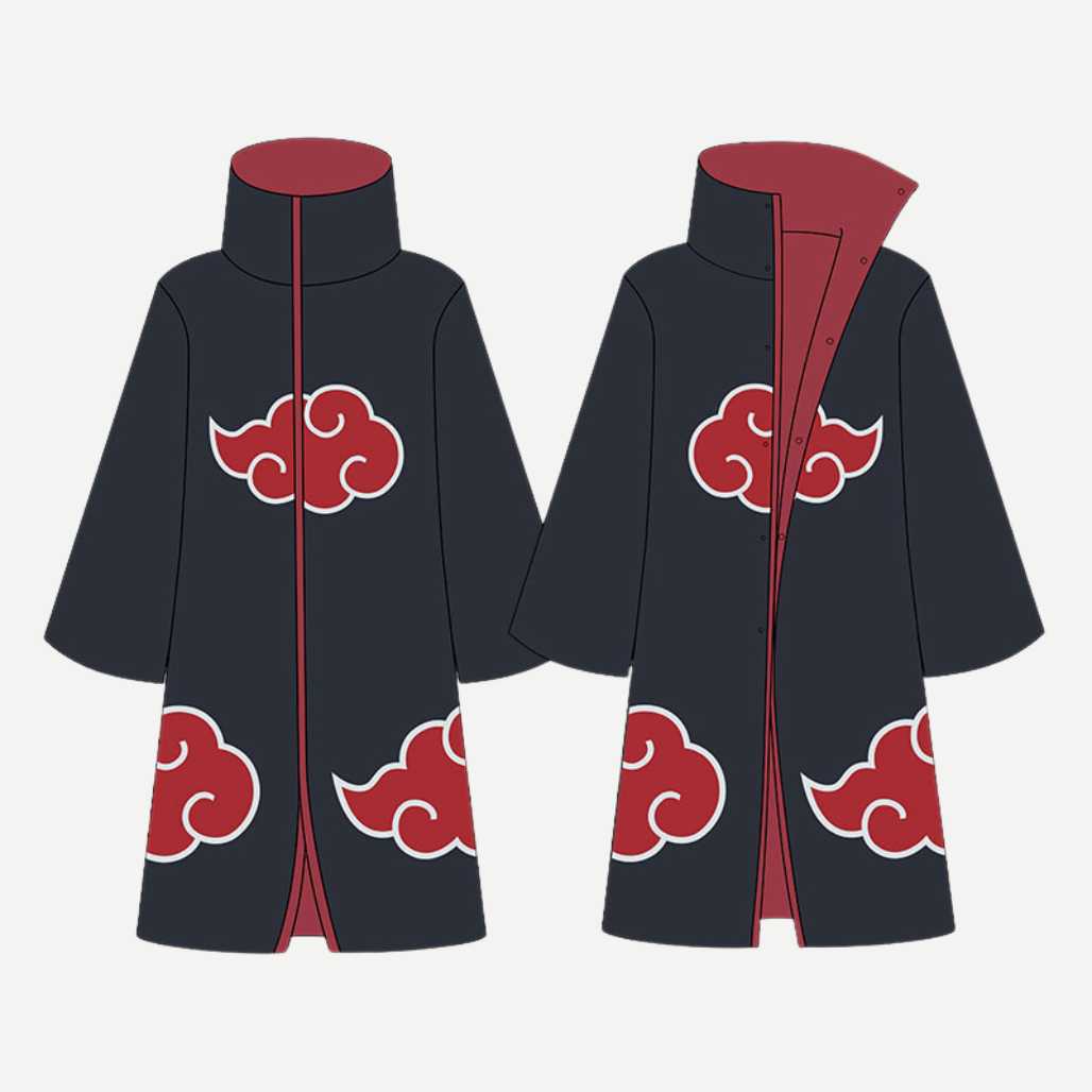 Naruto Shippuden Akatsuki Cloud Members Cloak - FIHEROE.