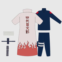 Naruto Shippuden Yondaime Namikaze Minato Outfit - FIHEROE.