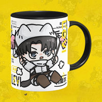 No 9 Attack on Titan Levi Ackerman Mug set - FIHEROE.