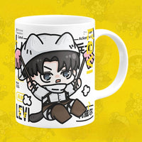 No 9 Attack on Titan Levi Ackerman Mug set - FIHEROE.