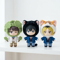 Haikyuu EAKI mascot series plush pendants featuring Oikawa, Kuroo, and Kenma, grouped together