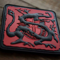 Old School Ronin Dragon Seal Logo Patch - FIHEROE.