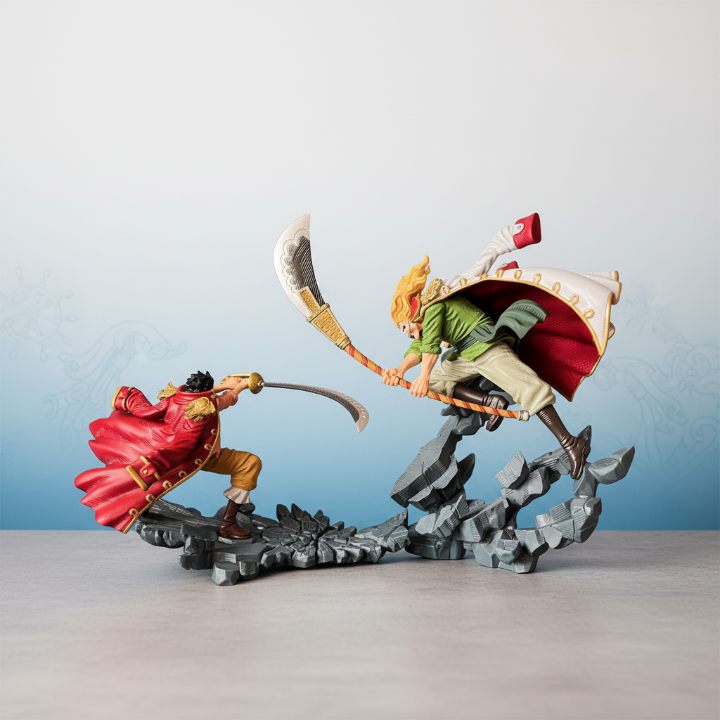 One Piece Gol D Roger and Whitebeard Figures