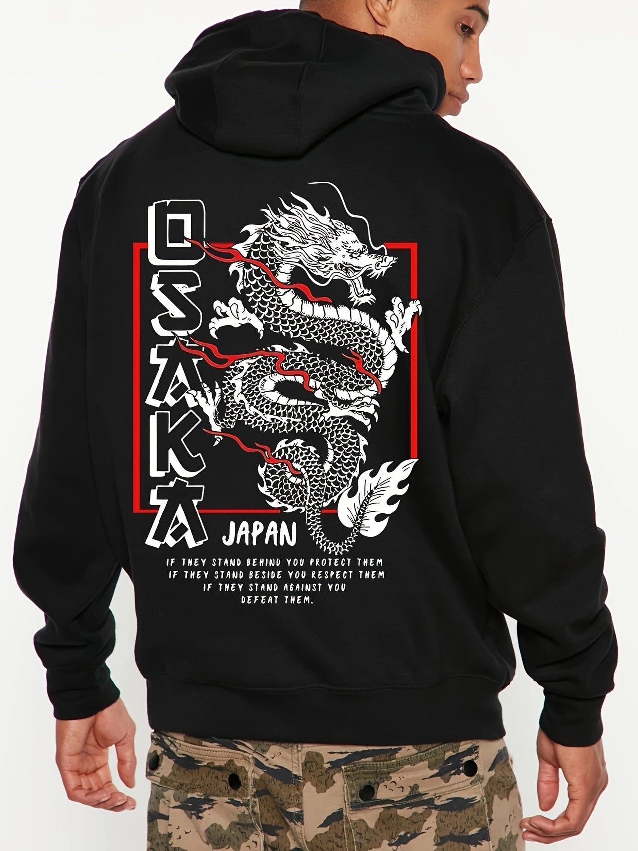 Osaka Dragon Hoodie Japanese Streetware Design - FIHEROE.