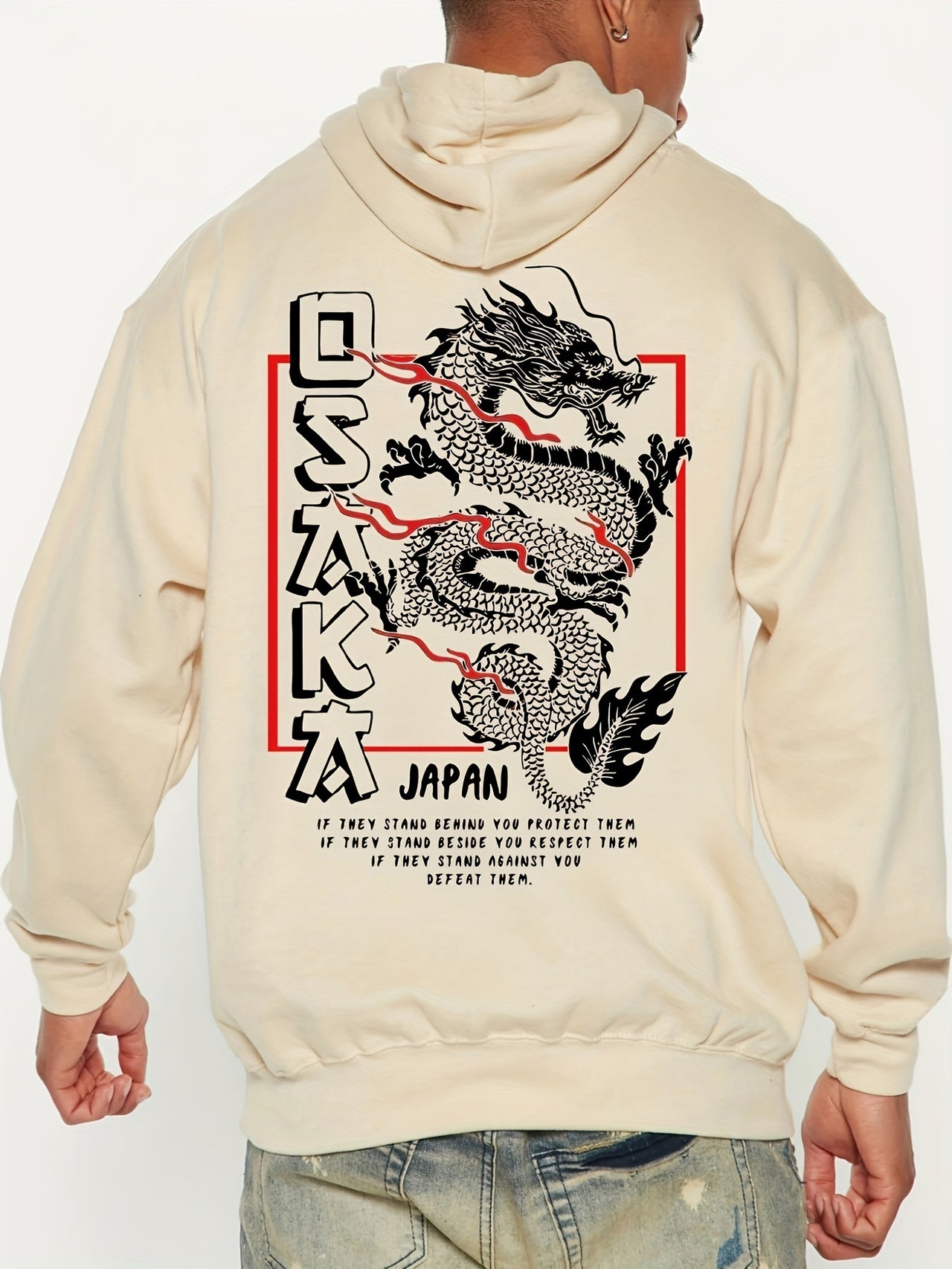 Osaka Dragon Hoodie Japanese Streetware Design - FIHEROE.