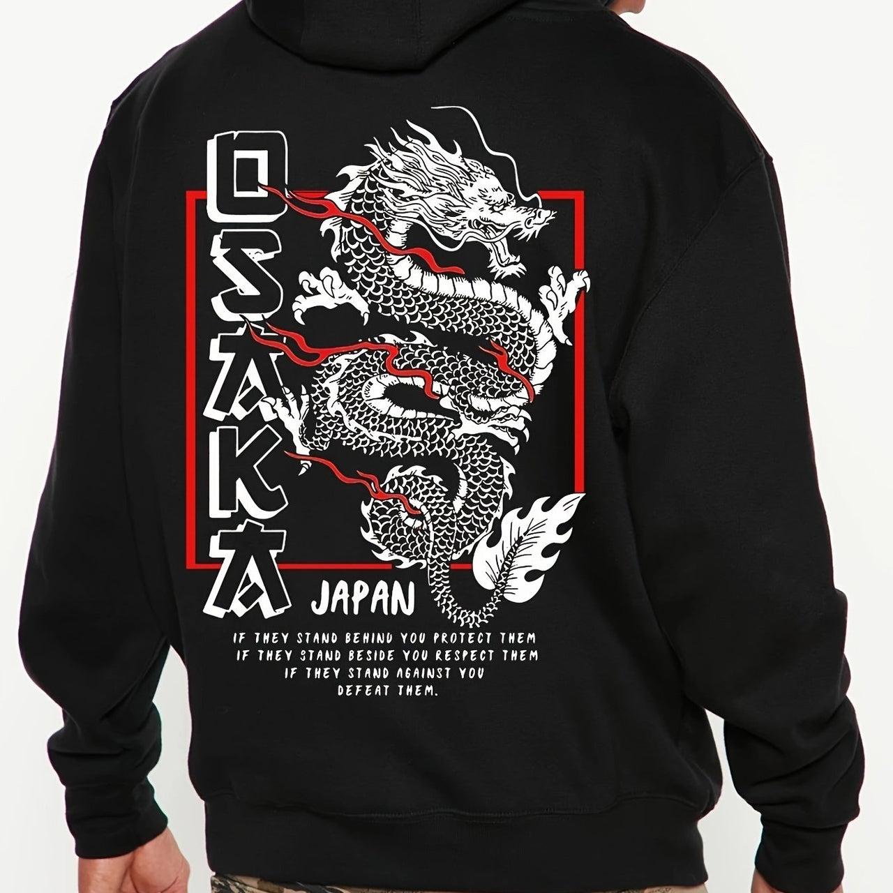 Osaka Dragon Hoodie Japanese Streetware Design - FIHEROE.