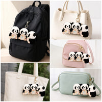 Lindo dije para bolso de peluche de panda bebé de anime