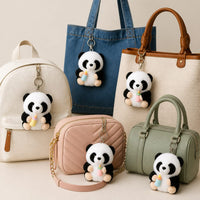 Lindo dije para bolso de peluche de panda bebé de anime