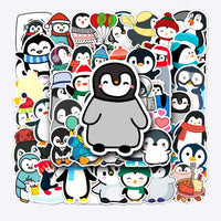 Penguin Animal Graffiti Scooter Luggage Stickers - FIHEROE.