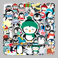 Penguin Animal Graffiti Scooter Luggage Stickers - FIHEROE.