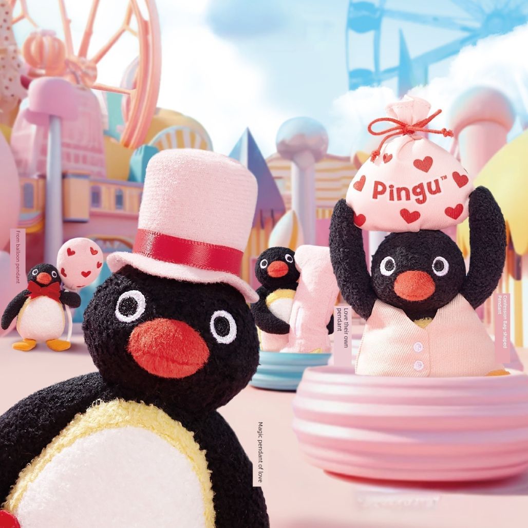 Pingu Heart Series Plush with Heart Gift Bag - FIHEROE.